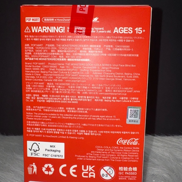 Pop Mart The Monsters Coca Cola-Open Box - Picture 3 of 5